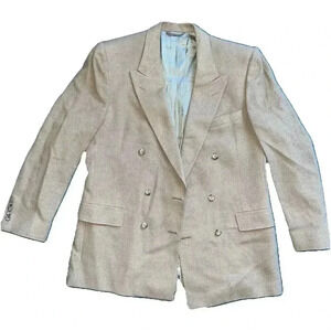 Christian Dior Monsieur Vintage Blazer Jacket Camel Hair Tan 1970s Preppy Formal